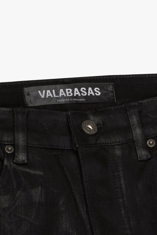 Mr Flex Skinny Black Waxed - Valabasas
