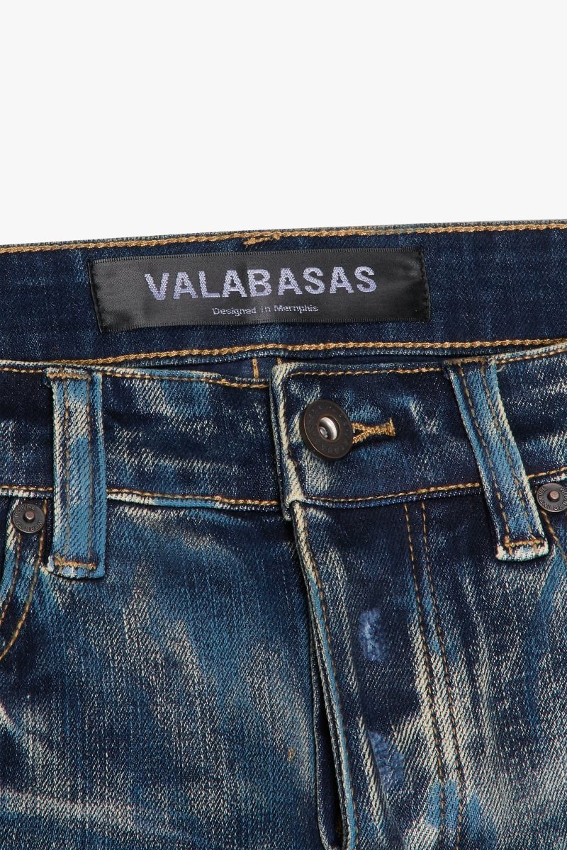 "MR. FLEX" SKINNY DARK VINTAGE BLUE - Valabasas