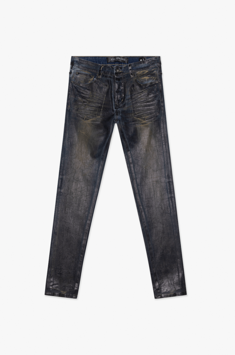 Mr. Flex Skinny Jean Dark Vintage Waxed - Valabasas