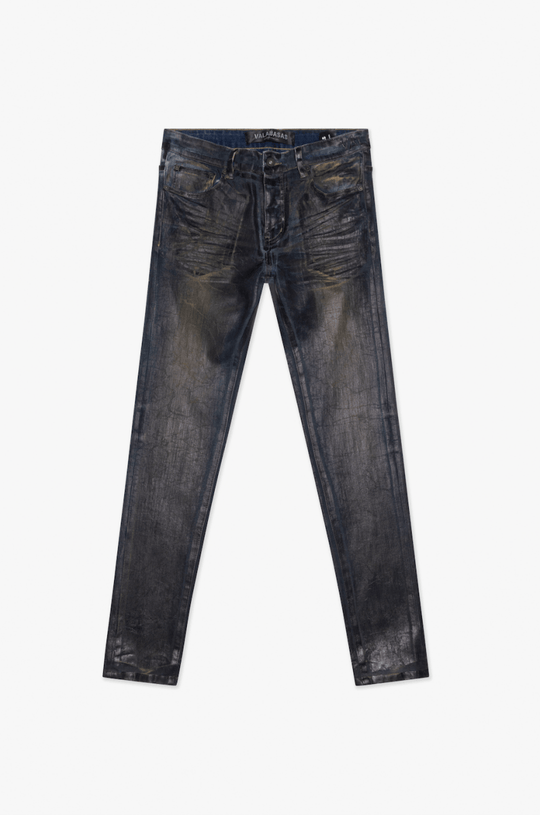 Mr. Flex Skinny Jean Dark Vintage Waxed - Valabasas