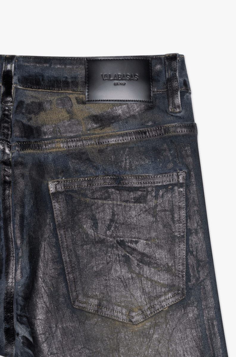 Mr. Flex Skinny Jean Dark Vintage Waxed - Valabasas