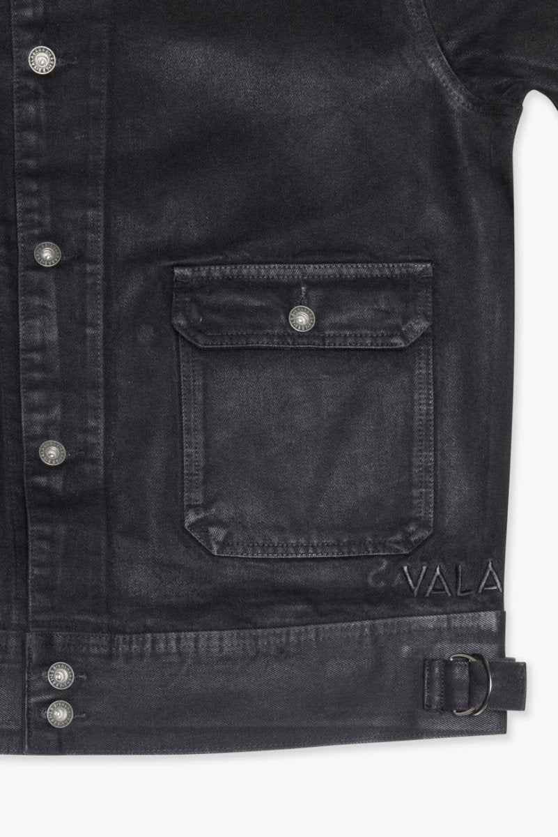 Mr. Jacket Black Wash Waxed - Valabasas