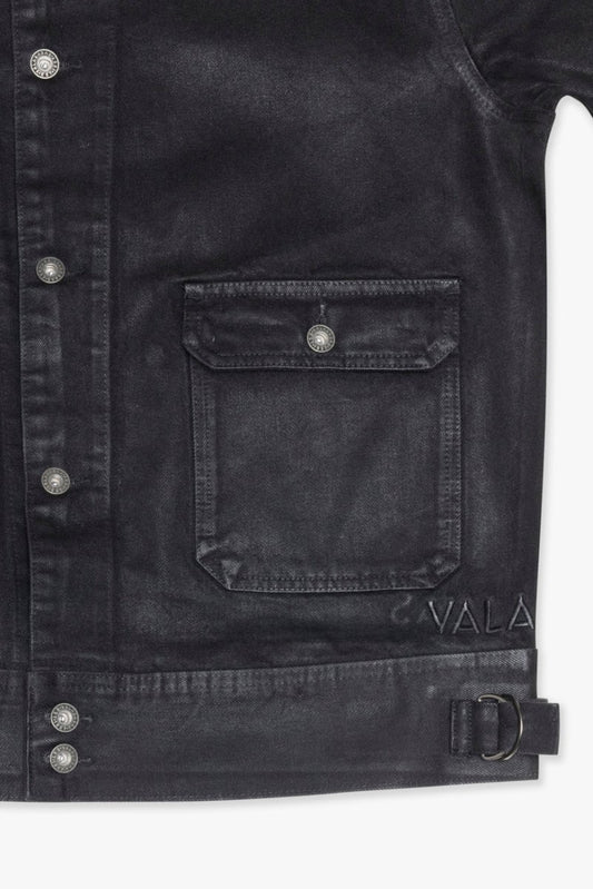 Mr. Jacket Black Wash Waxed - Valabasas