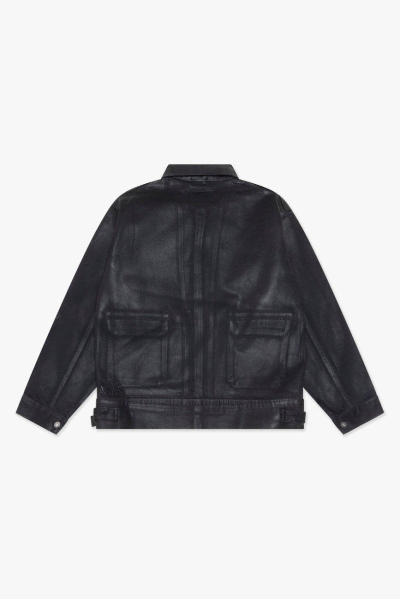 Mr. Jacket Black Wash Waxed - Valabasas