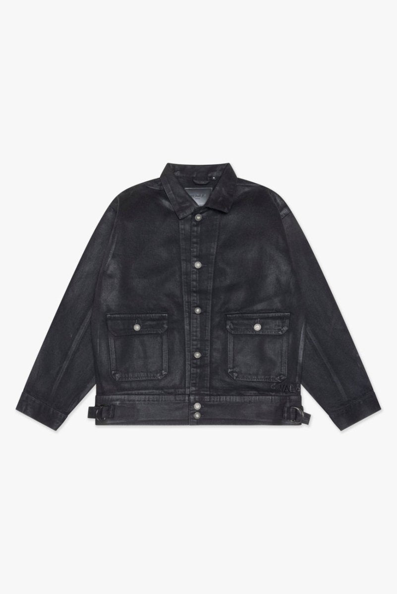Mr. Jacket Black Wash Waxed - Valabasas