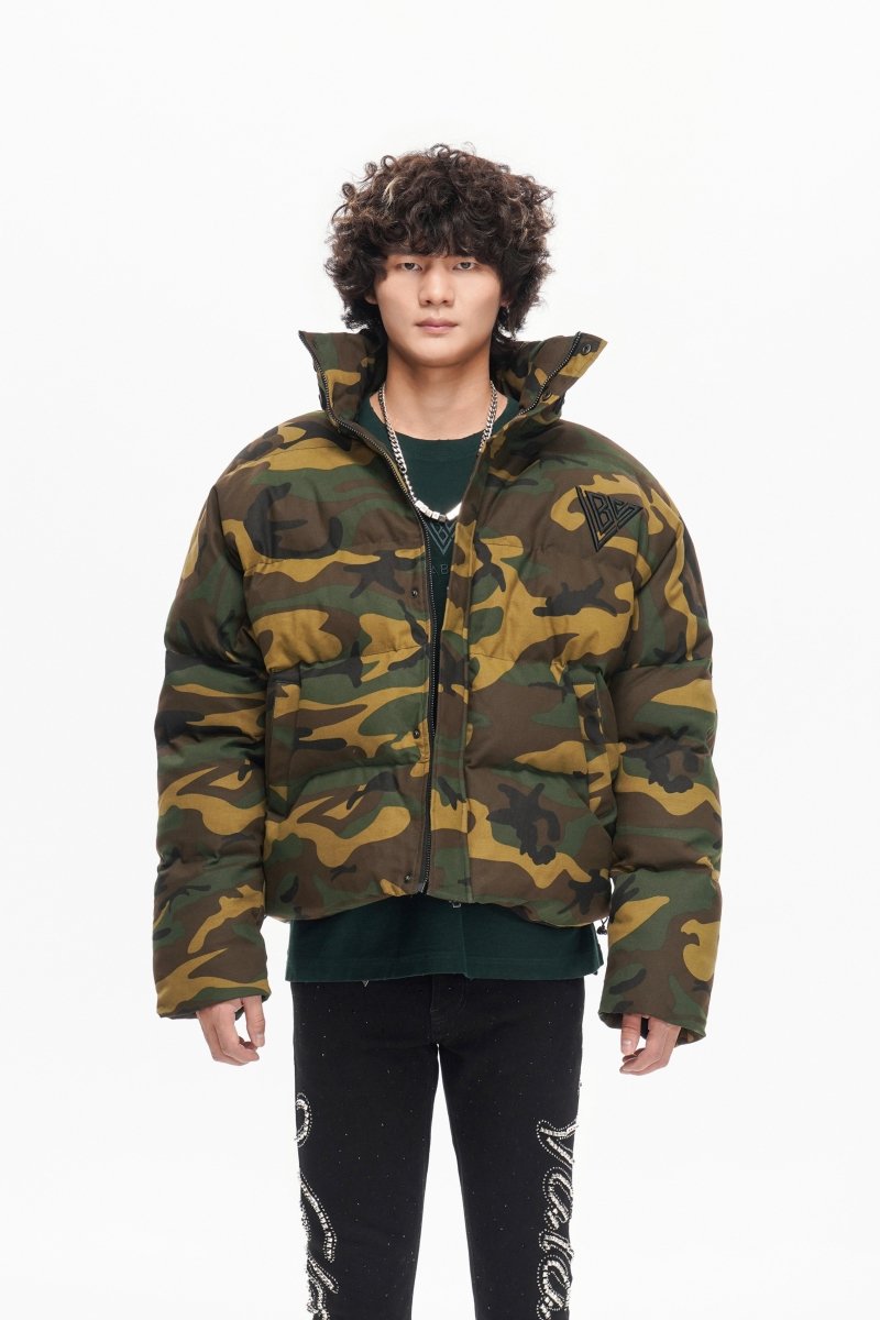 Mr. Puffer Denim Jacket — Camo - Valabasas