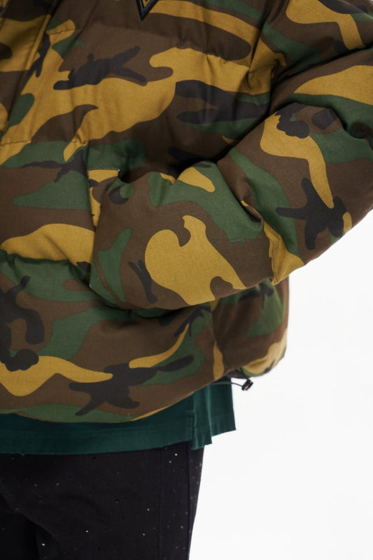 Mr. Puffer Denim Jacket — Camo - Valabasas