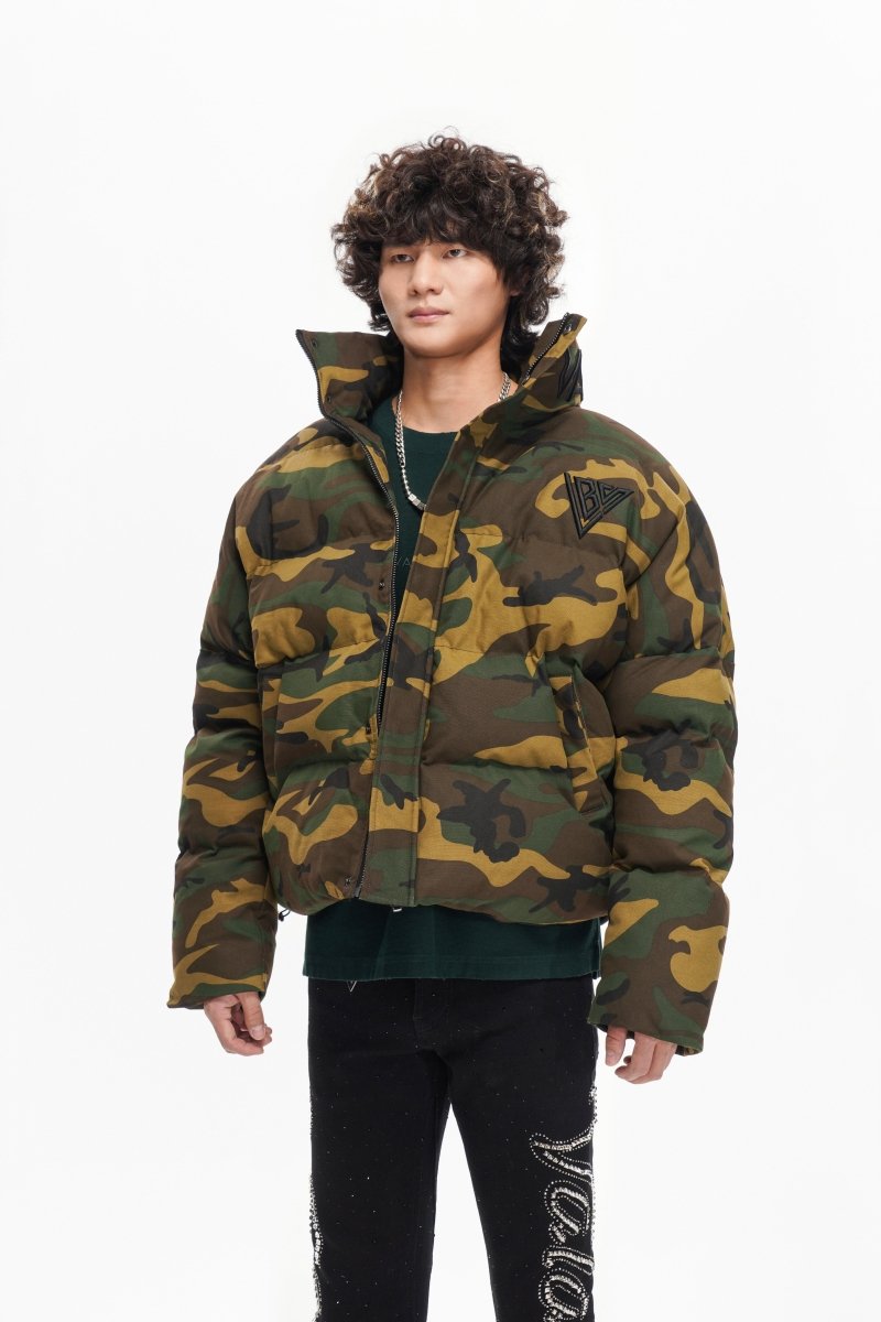 Mr. Puffer Denim Jacket — Camo - Valabasas