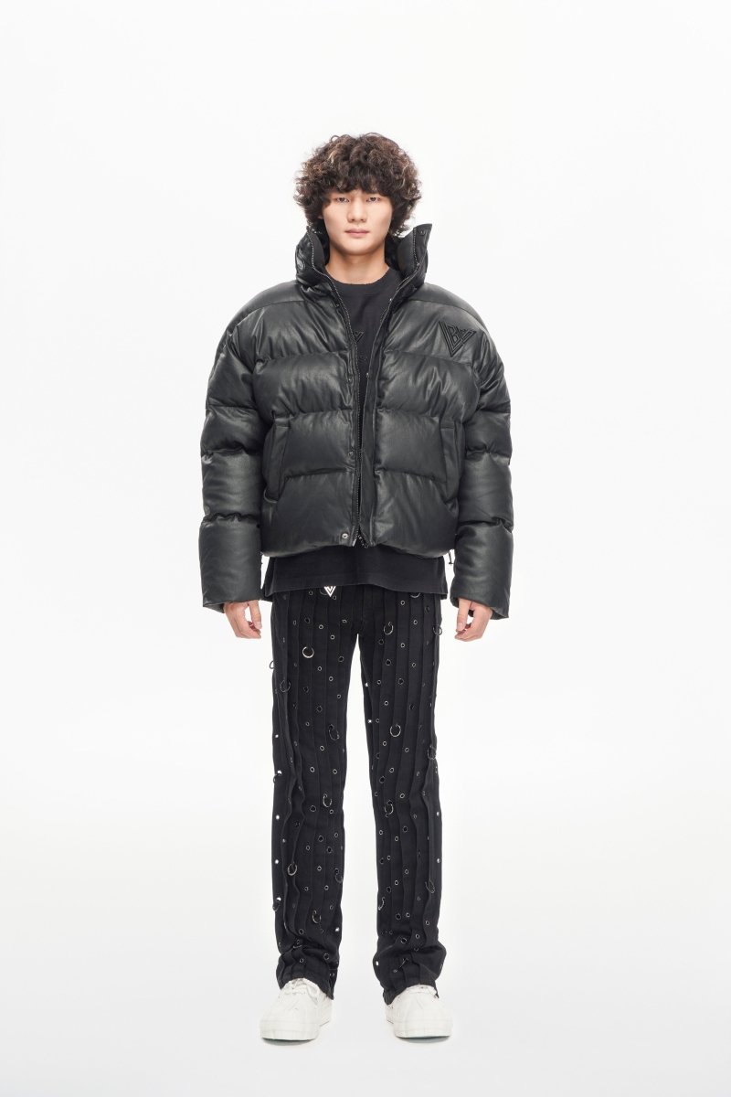 Mr. Puffer Denim Jacket – Waxed Black - Valabasas