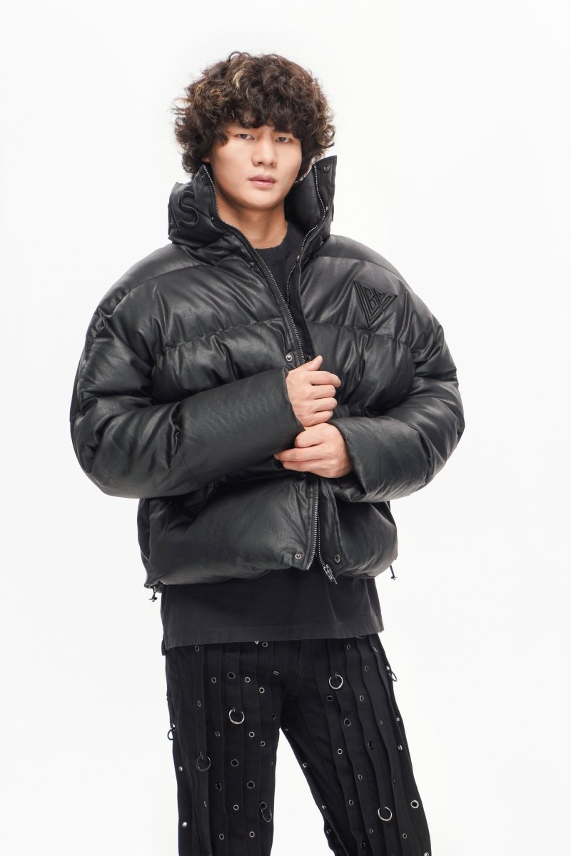 Mr. Puffer Denim Jacket – Waxed Black – Valabasas