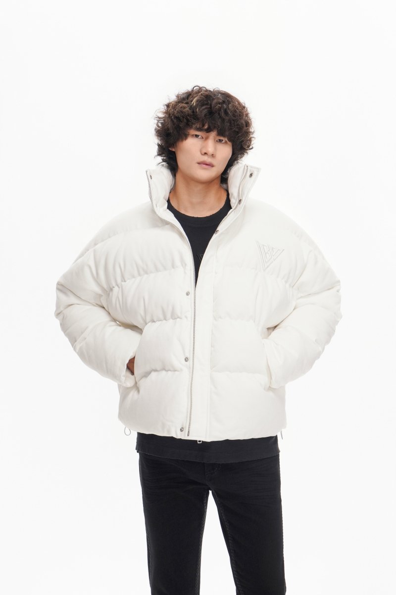 Mr. Puffer Denim Jacket — White - Valabasas