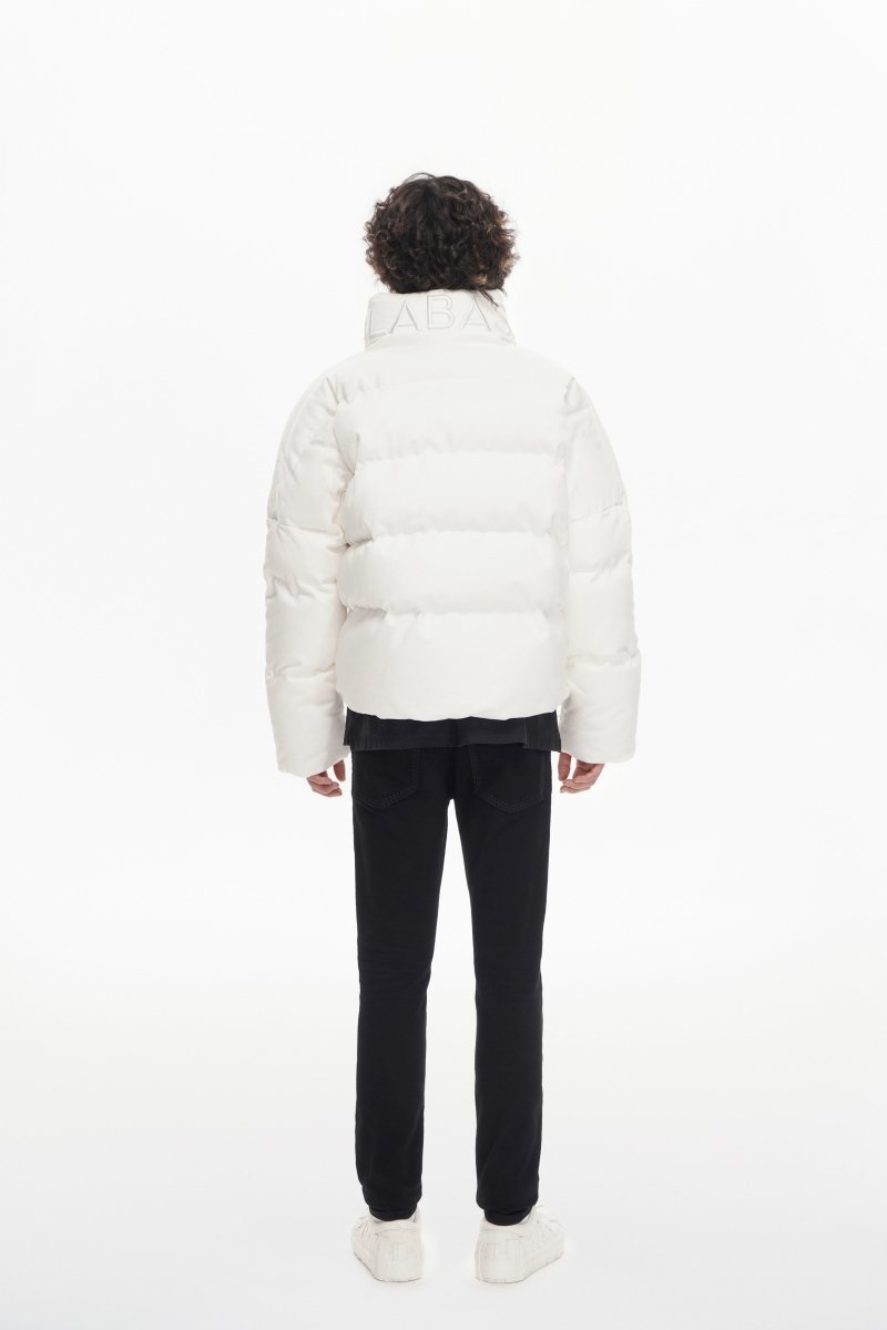 Mr. Puffer Denim Jacket — White - Valabasas