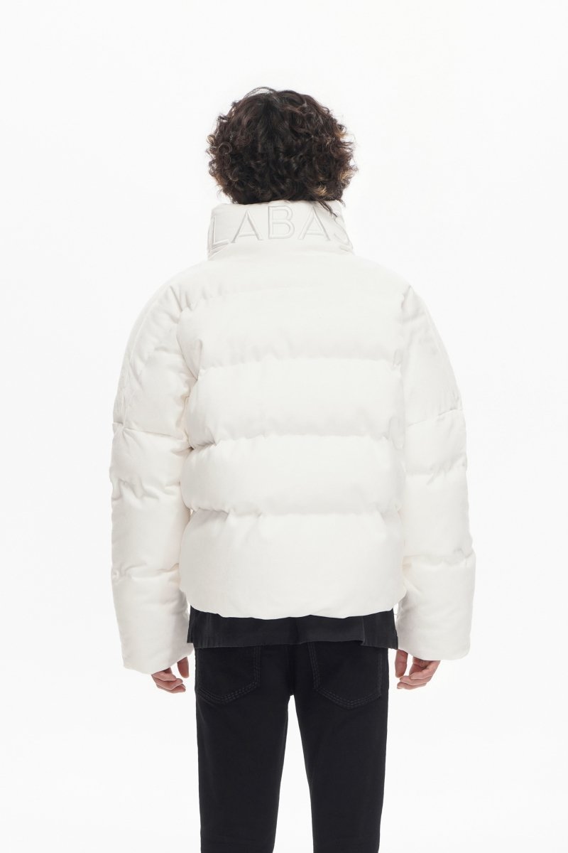 Mr. Puffer Denim Jacket — White – Valabasas