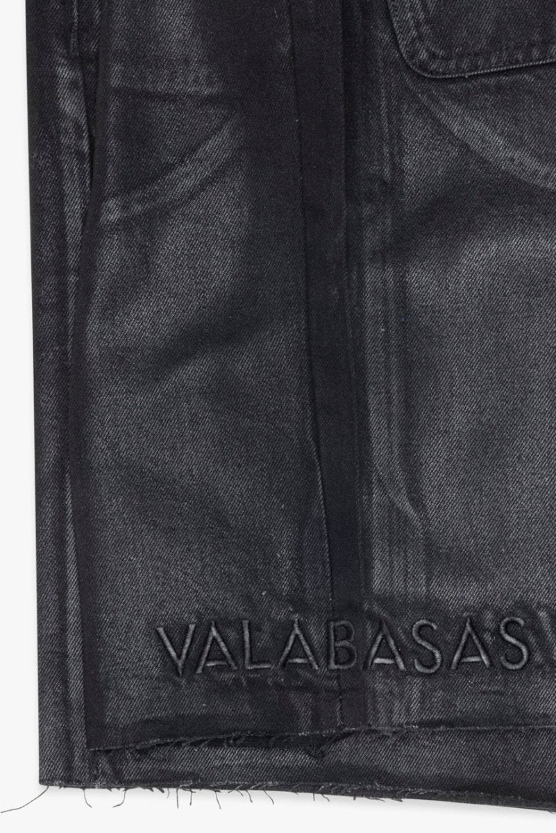 Mr. Shorts Black Wash Waxed - Valabasas