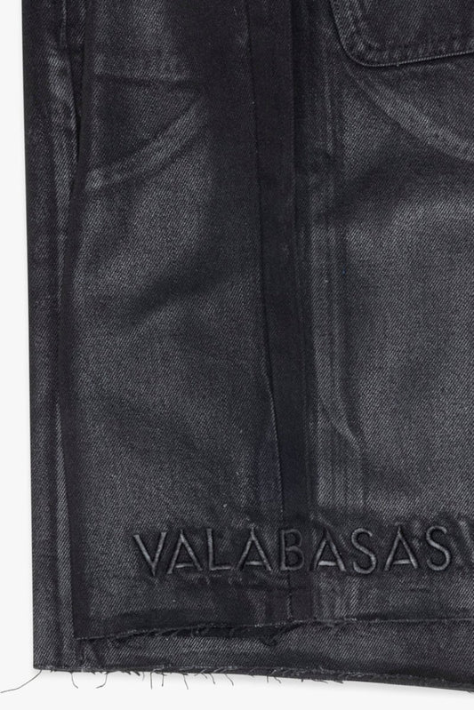 Mr. Shorts Black Wash Waxed - Valabasas