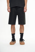 Mr. Shorts Black Wash Waxed Shorts