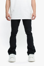 Mr. Stacked Black Wash Waxed