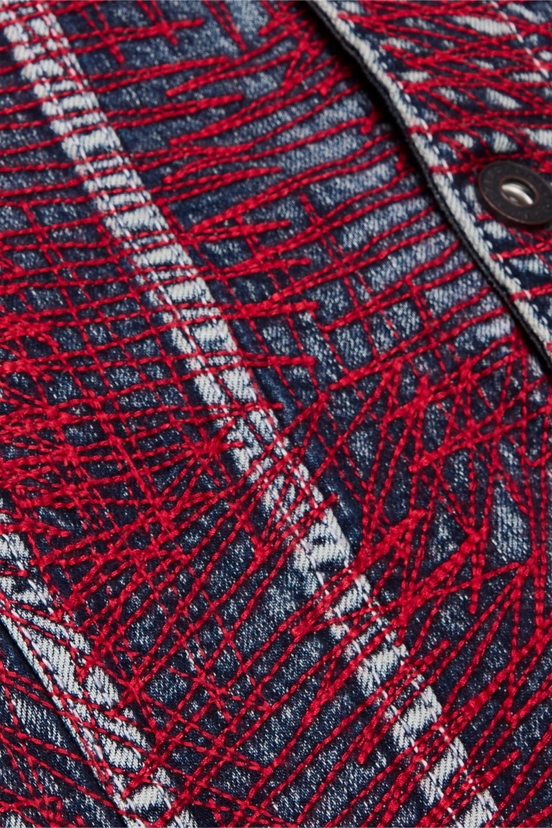 "MR. STITCHED" DENIM JACKET CORAL HAZE - Valabasas