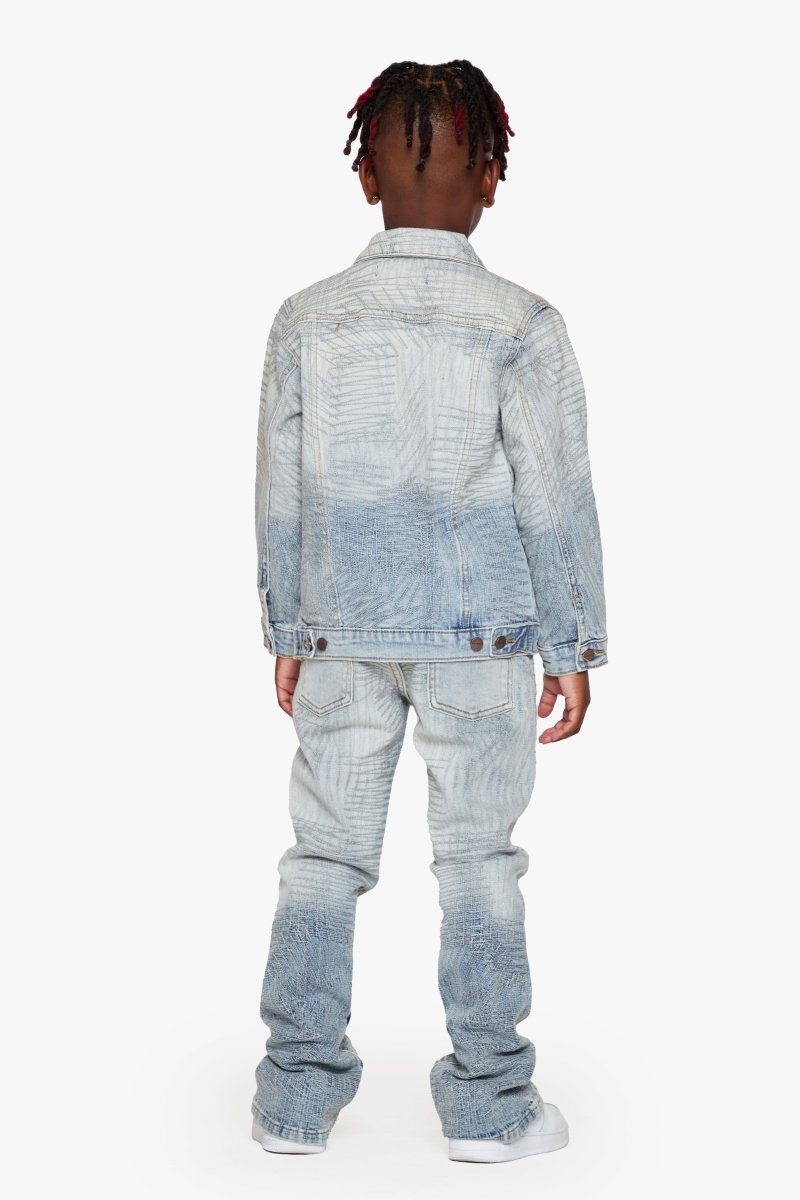"MR. STITCHED” ICY AZURE  KIDS JACKET