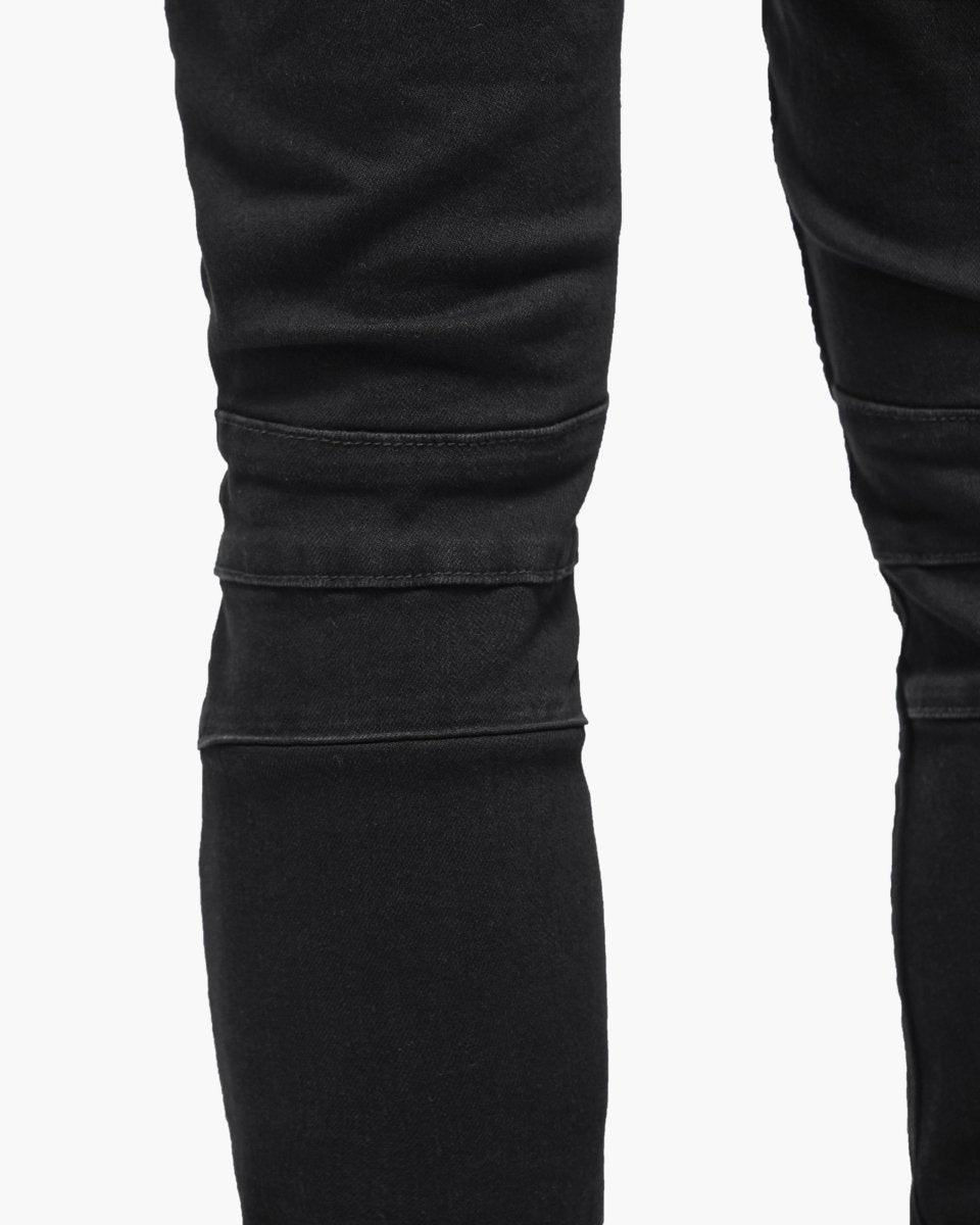 Mr.Biker Black Skinny Jeans - Valabasas