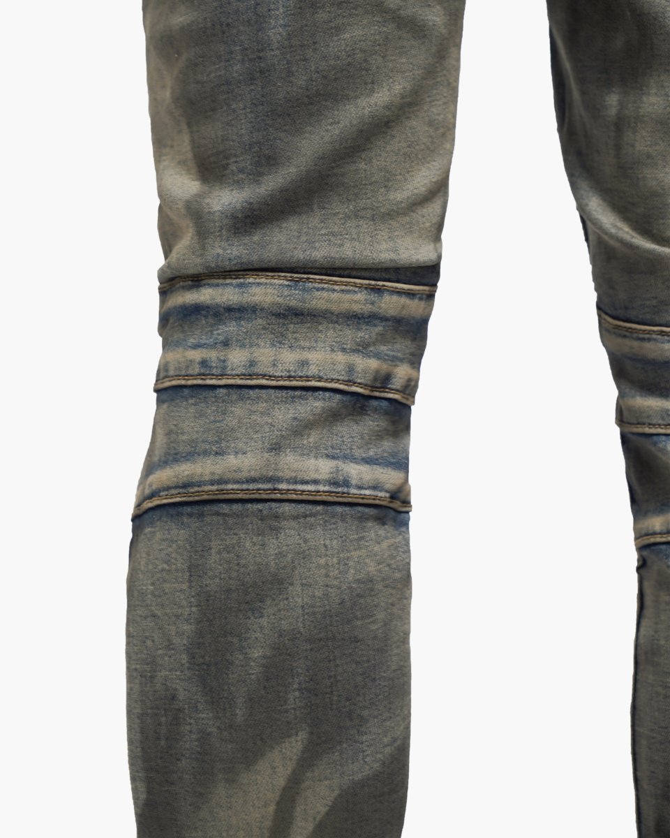 Mr.Biker Dirty Wash Skinny Jeans - Valabasas