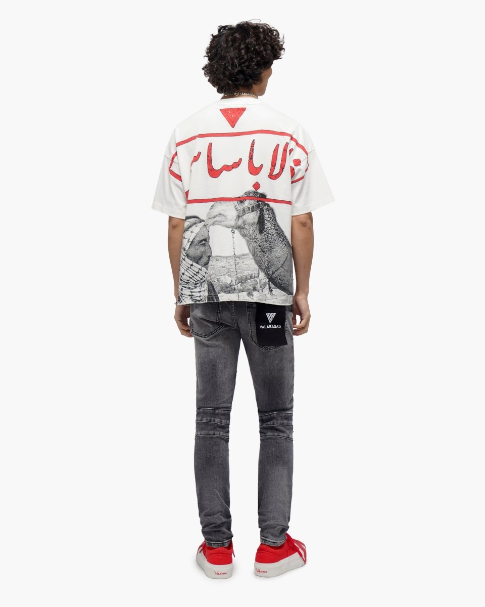 Mr.Biker Grey Skinny Jeans - Valabasas