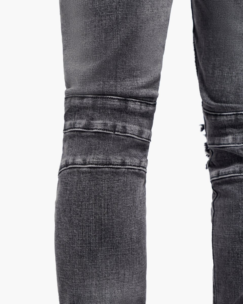 Mr.Biker Grey Skinny Jeans - Valabasas