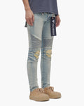 Mr.Biker Light Wash Skinny Jeans