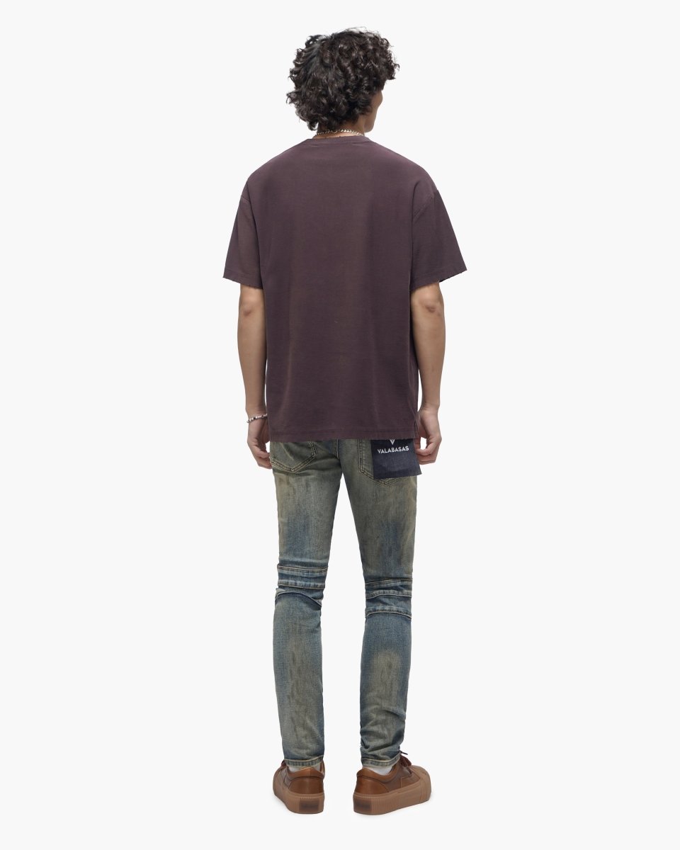 Mr.Biker Vintage Blue Skinny Jeans - Valabasas