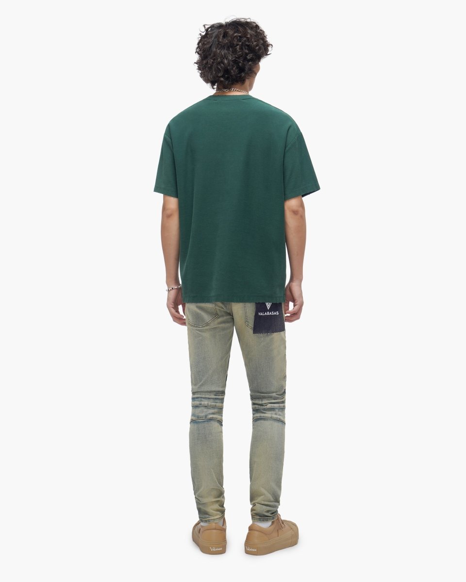 Mr.Biker Vintage Wash Skinny Jeans - Valabasas