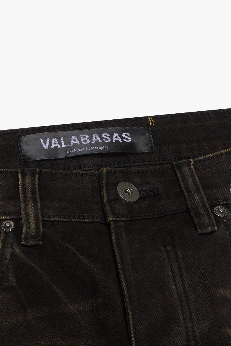 Mr. Flex Black Vintage Washed Skinny Jeans – Valabasas