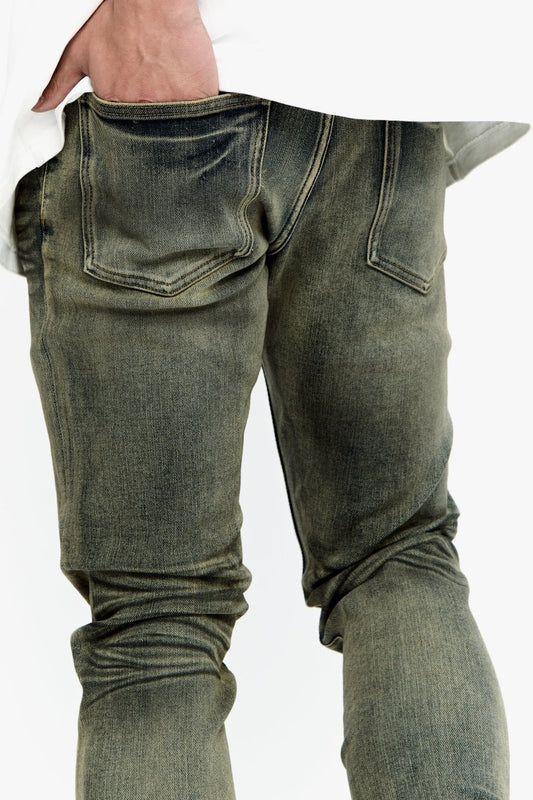 Mr.Flex Skinny Brown/Blue Vintage washed - Valabasas