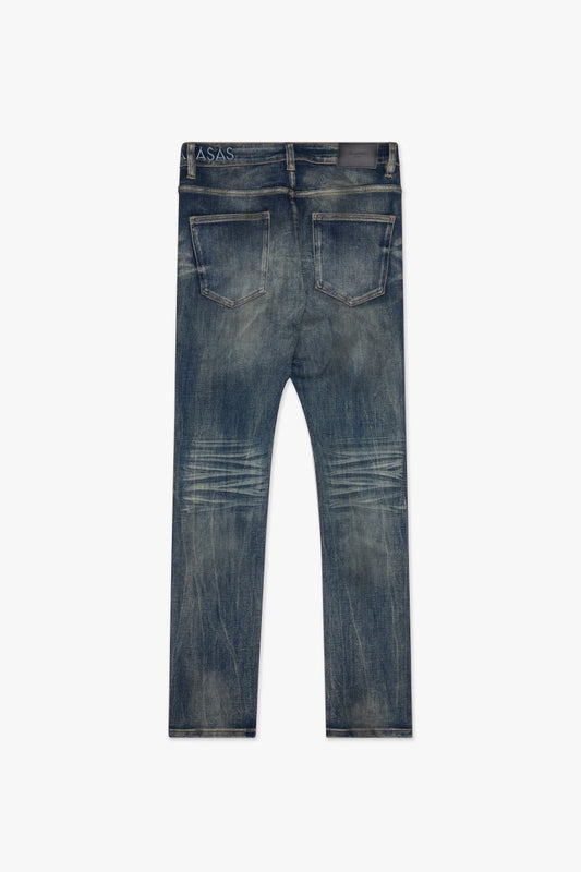 Mr.Flex Skinny Dirty Dk.Blue Washed - Valabasas