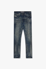 Mr.Flex Skinny Dirty Dk.Blue Washed