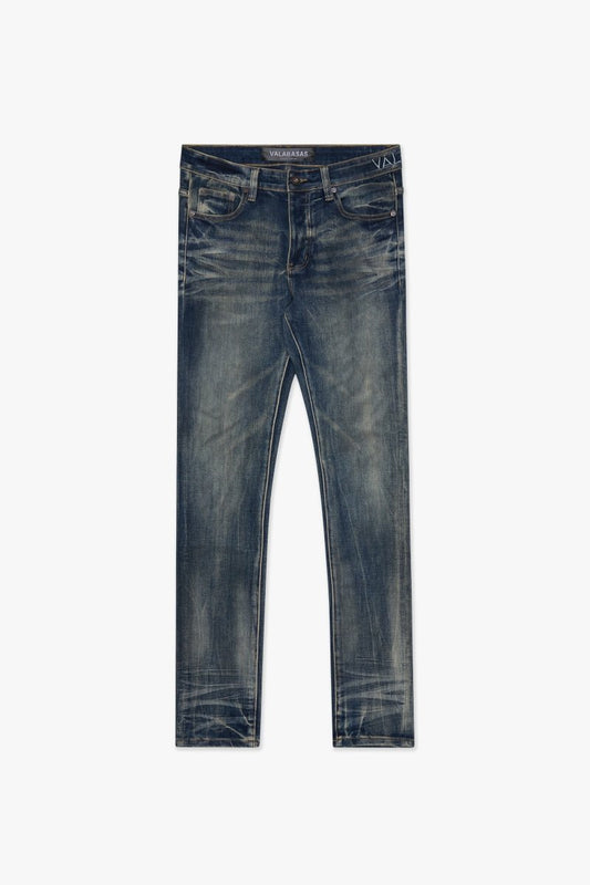Mr.Flex Skinny Dirty Dk.Blue Washed - Valabasas