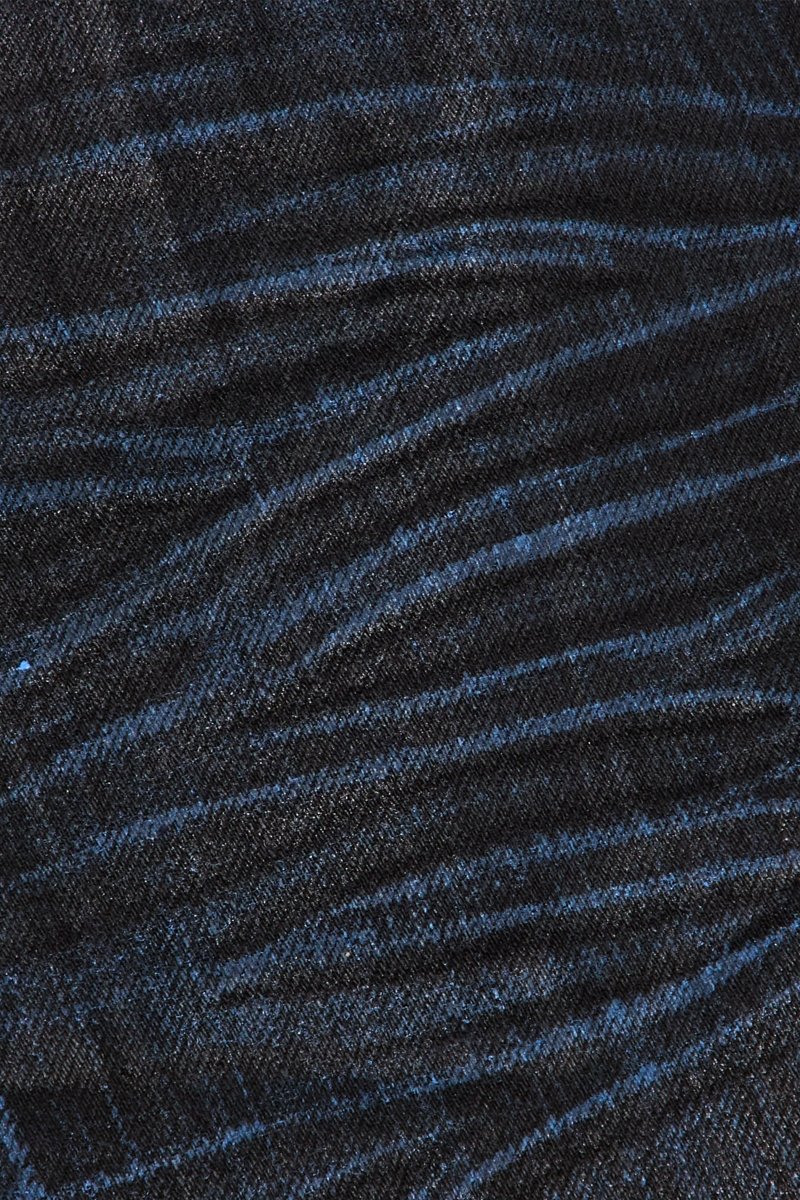 Mr.Flex Skinny Jean Black/Blue waxed - Valabasas