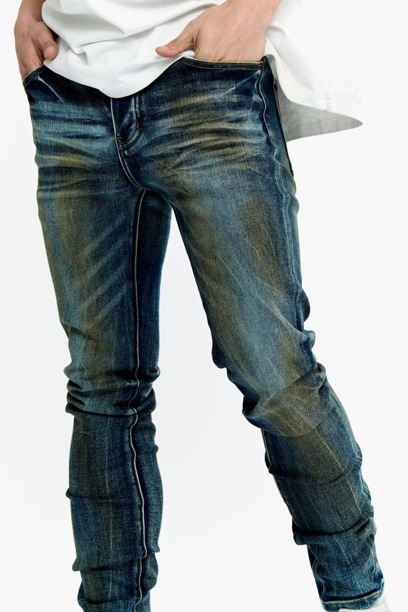 Mr.Flex Skinny Medium Blue Vintage Washed - Valabasas