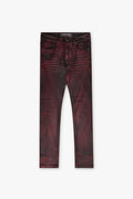 Mr. Flex Red Waxed Skinny Jeans