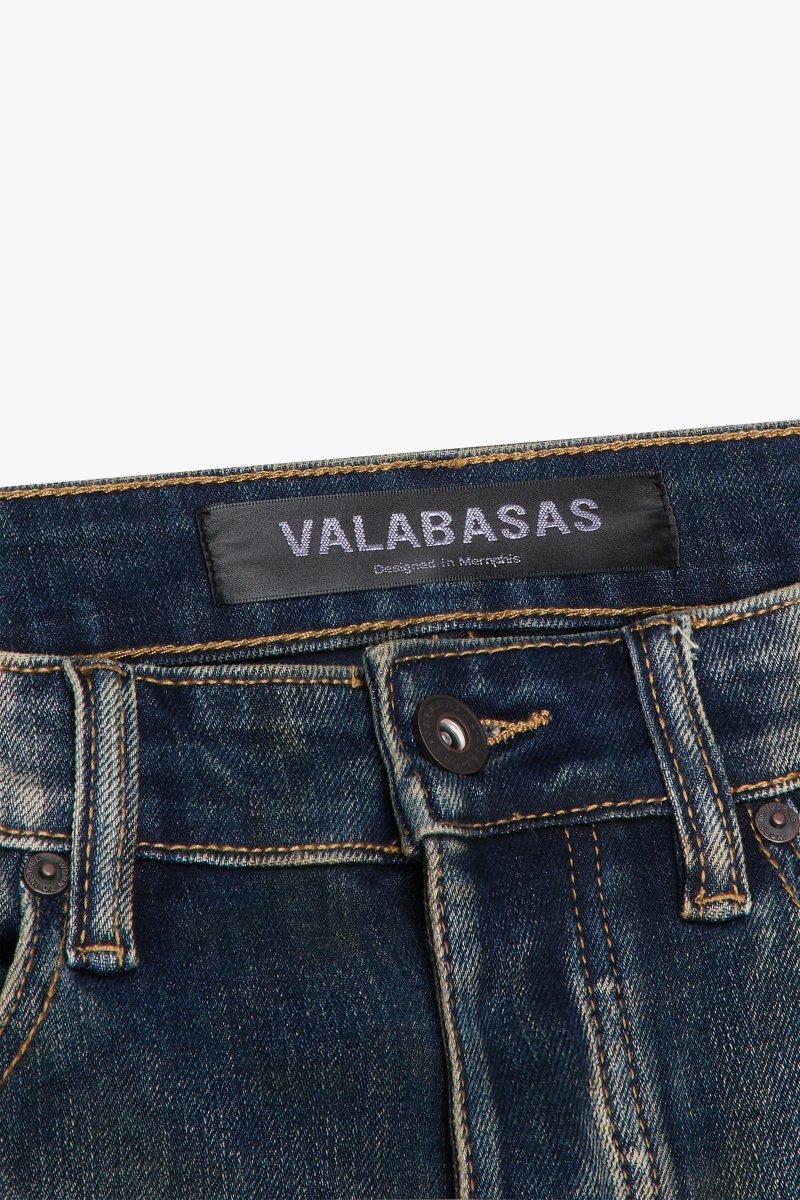 Mr.Flex Skinny Vintage Stain Blue - Valabasas