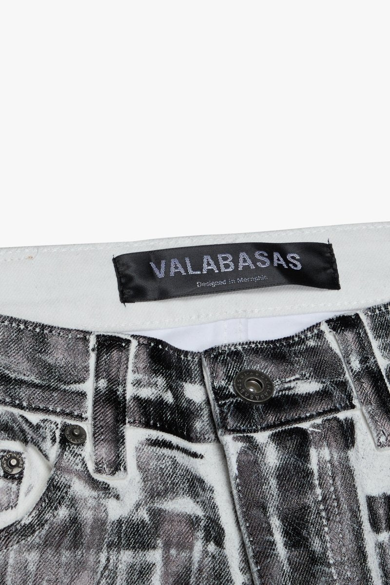 Mr.Flex Skinny White Black Waxed - Valabasas