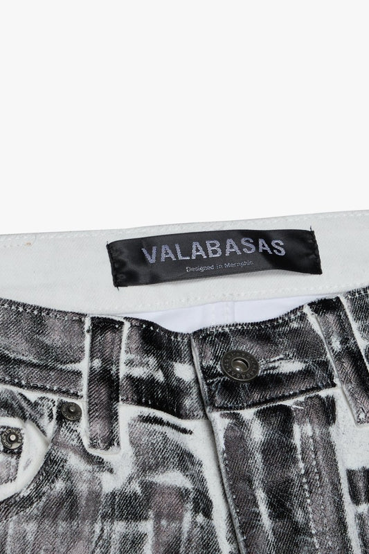 Mr.Flex Skinny White Black Waxed - Valabasas