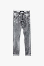 Mr.Flex Skinny White Black Waxed