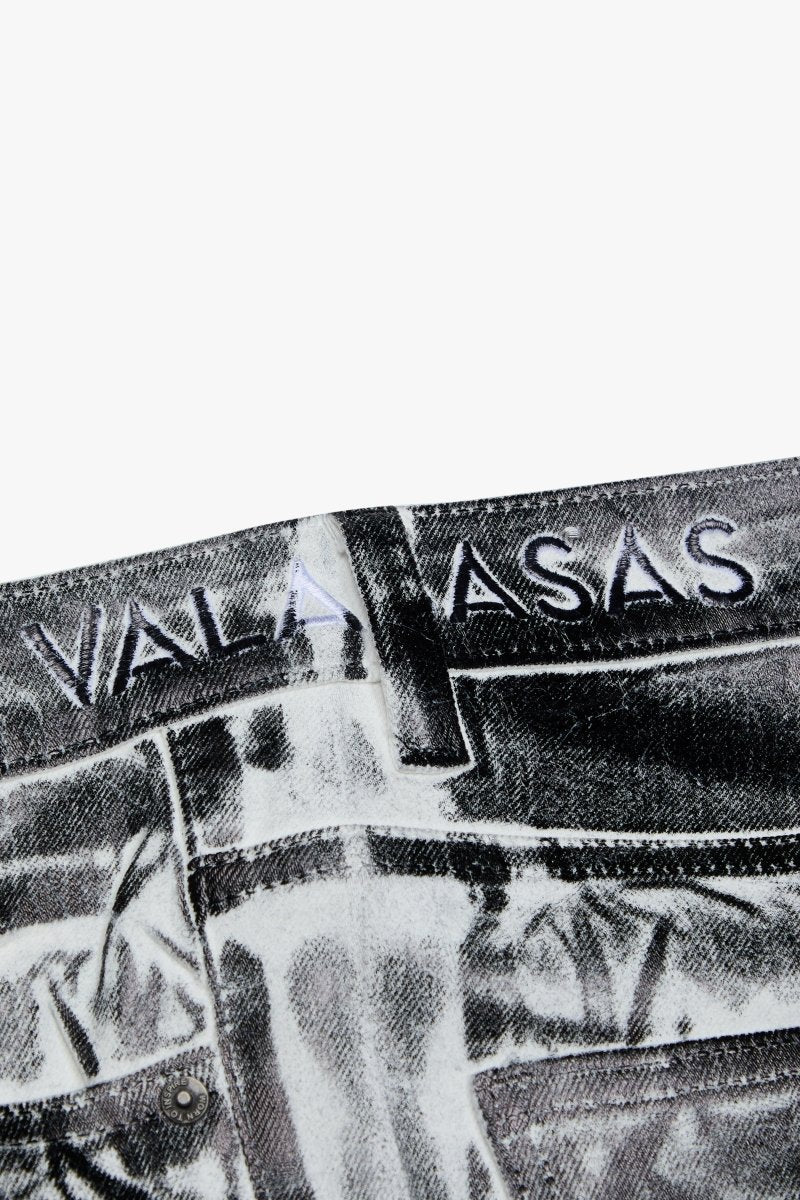 Mr.Flex Skinny White Black Waxed - Valabasas