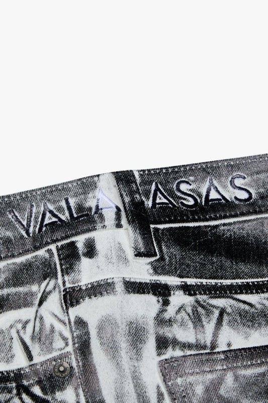 Mr.Flex Skinny White Black Waxed - Valabasas