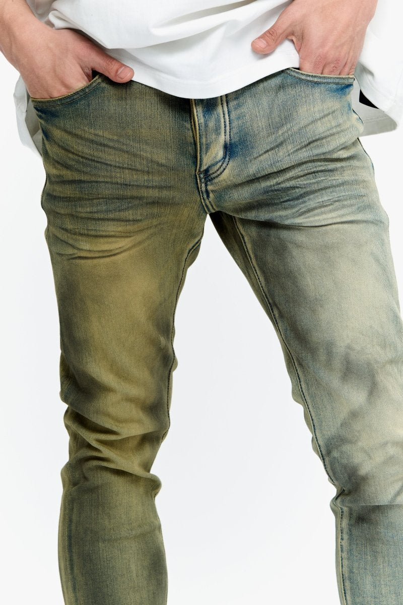 Mr.Flex Skinny Yellow Vintage/Lt.Yellow Washed - Valabasas