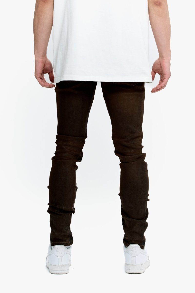 Mr.Flex Tan Waxed Skinny Jeans – Valabasas