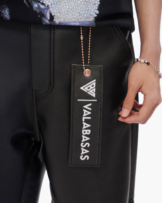 Mr.Shorts Black Leather - Valabasas