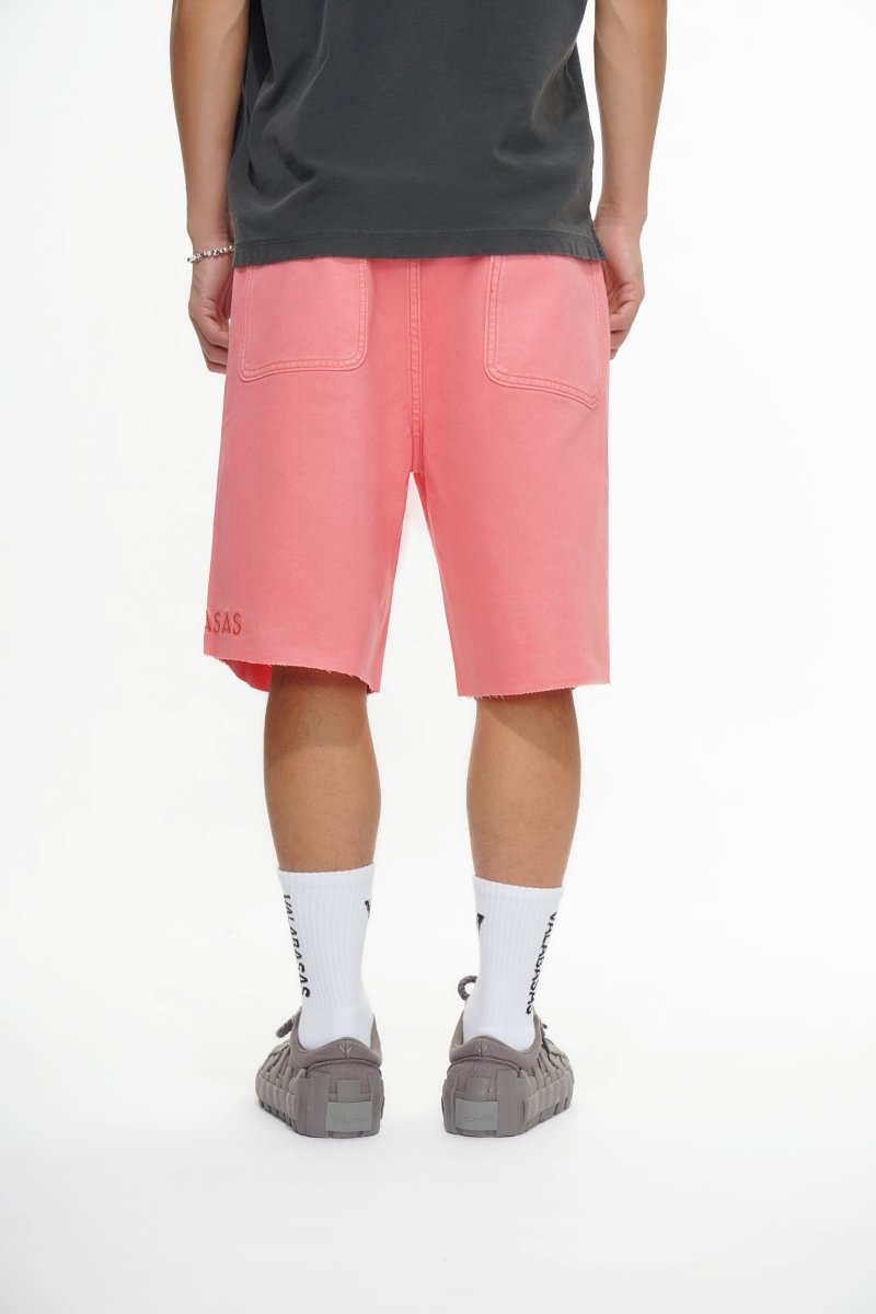 Mr.Shorts Light Coral Waxed Jorts - Valabasas