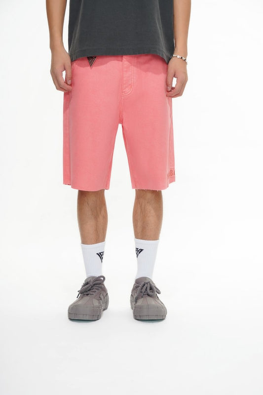 Mr.Shorts Light Coral Waxed Jorts - Valabasas