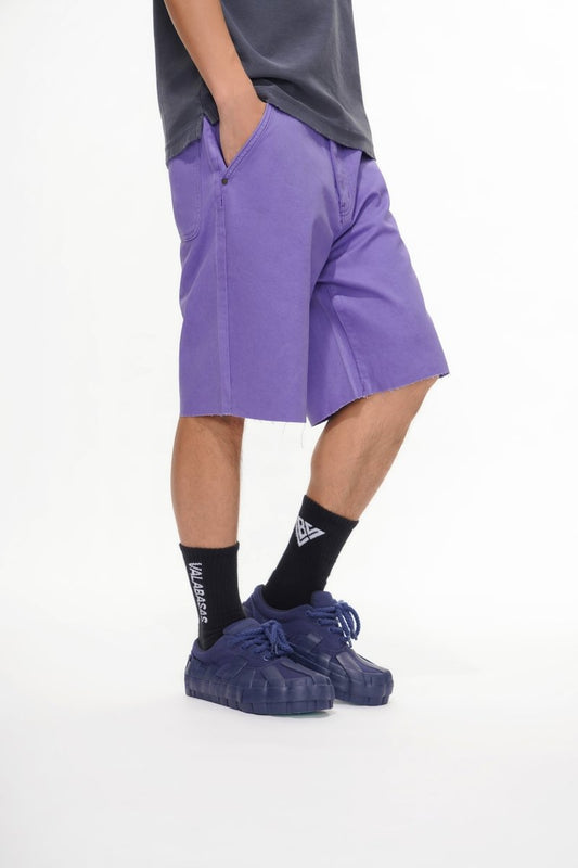 Mr.Shorts Purple Waxed Jorts - Valabasas